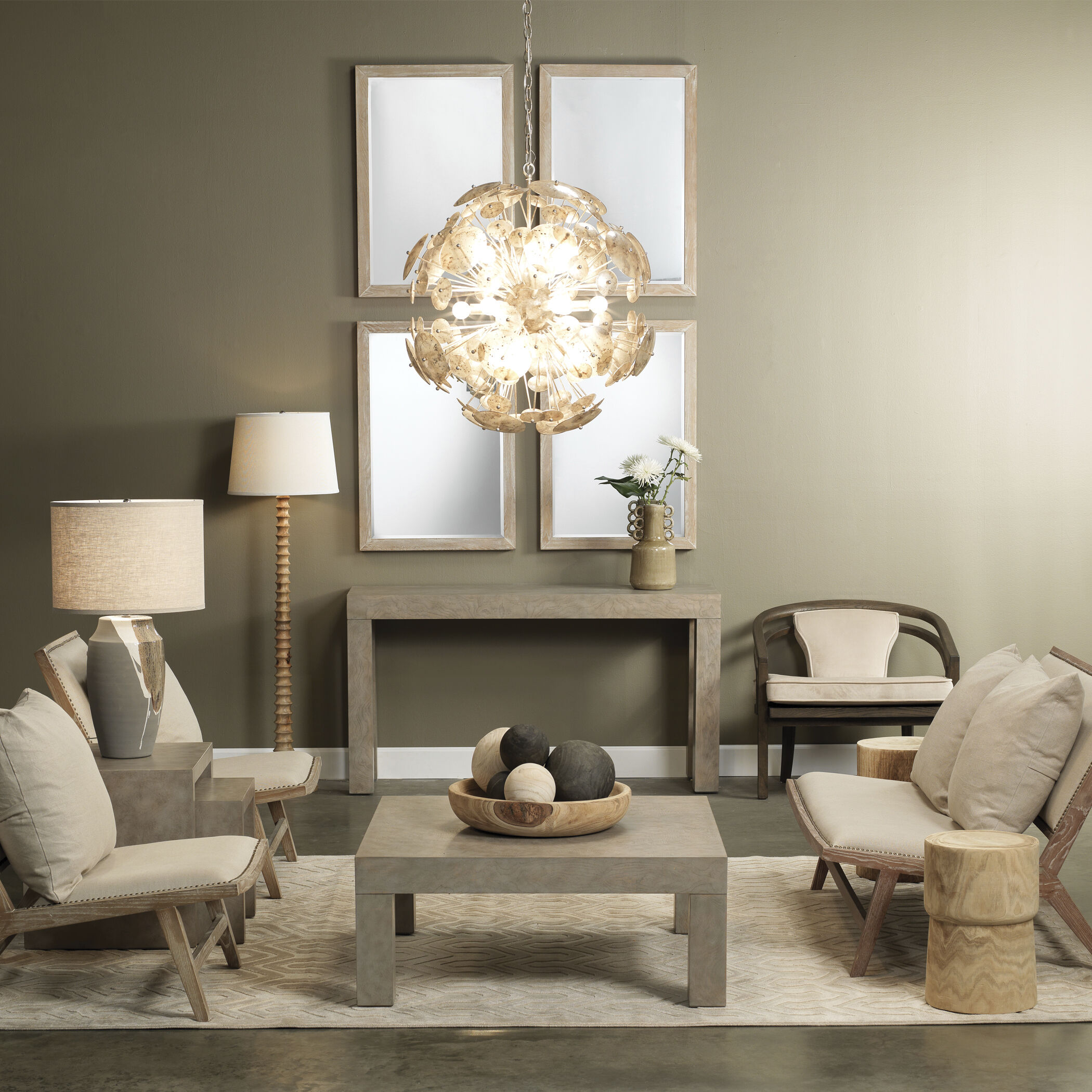 Revolution 63 inch 150.00 watt Bleached Wood Floor Lamp Portable Light