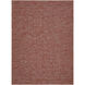 Terrace 66.93 X 47.24 inch Burgandy/Red Machine Woven Rug in 4 x 5.5