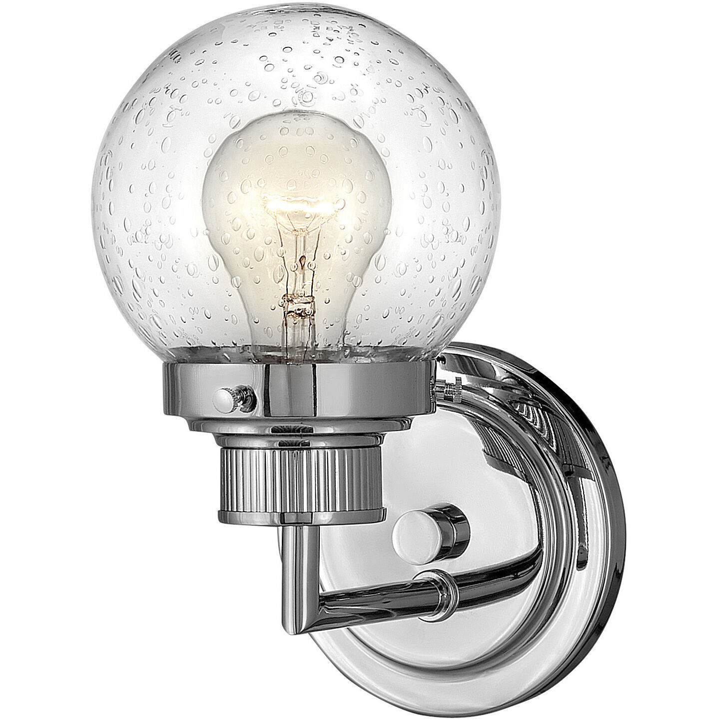 Poppy 1 Light 7 inch Chrome Vanity Light Wall Light