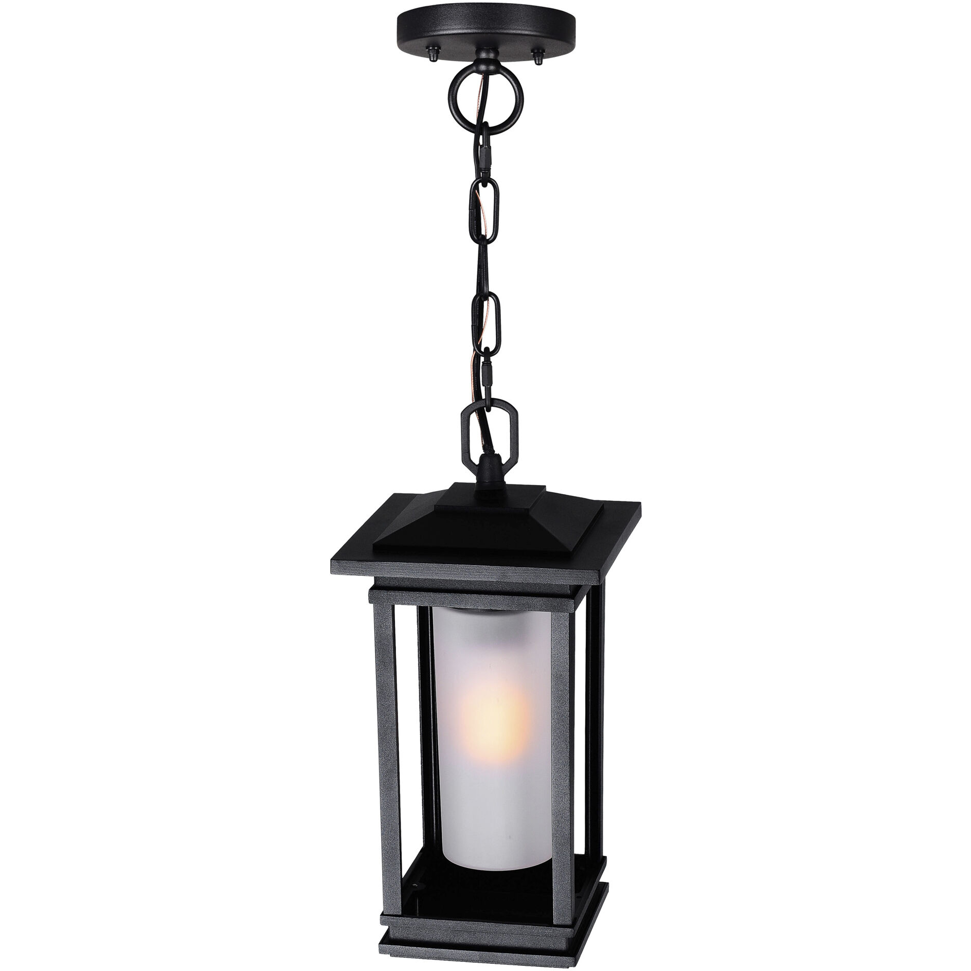 Granville 1 Light 6.9 inch Black Outdoor Hanging Light