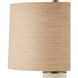 Geologie 28 inch 150 watt Beige/Pale Gray/Brown/Antique Brass Table Lamp Portable Light