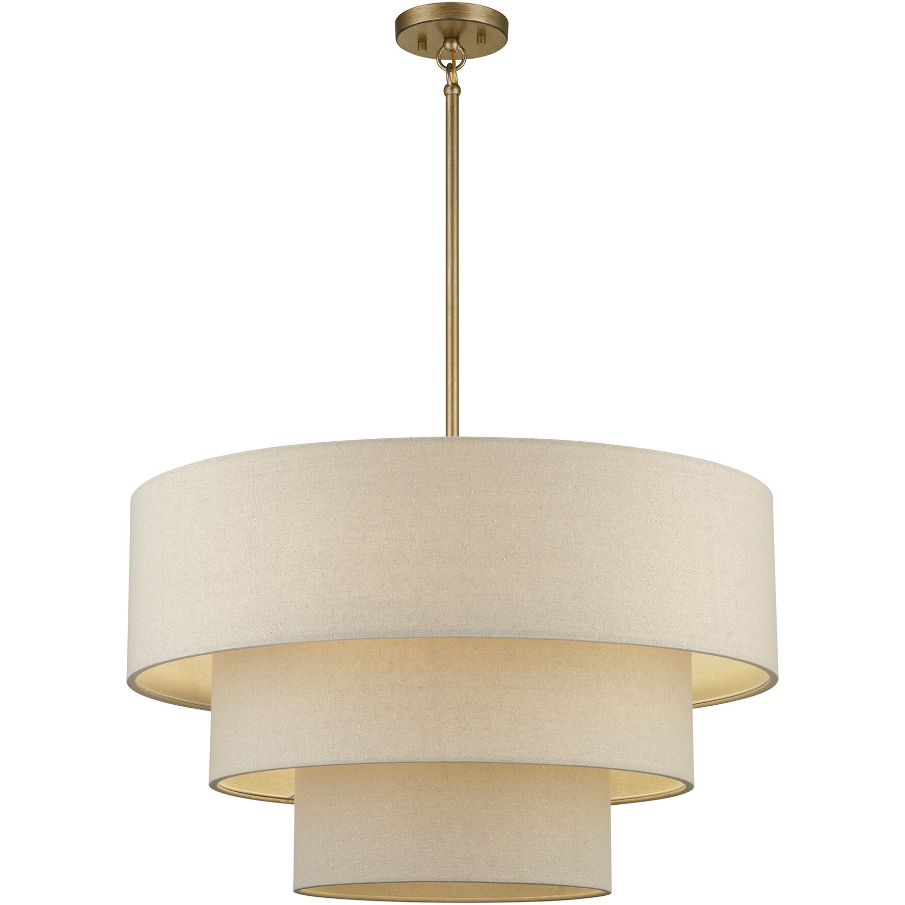 Bellingham 5 Light 28 inch Antique Gold Leaf Pendant Chandelier Ceiling Light, Medium