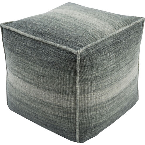 Chaz 18 inch Light Sage Pouf, Cube