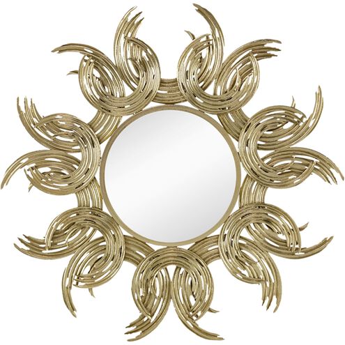Sunburst 37.4 X 37.4 inch Gold Wall Mirror