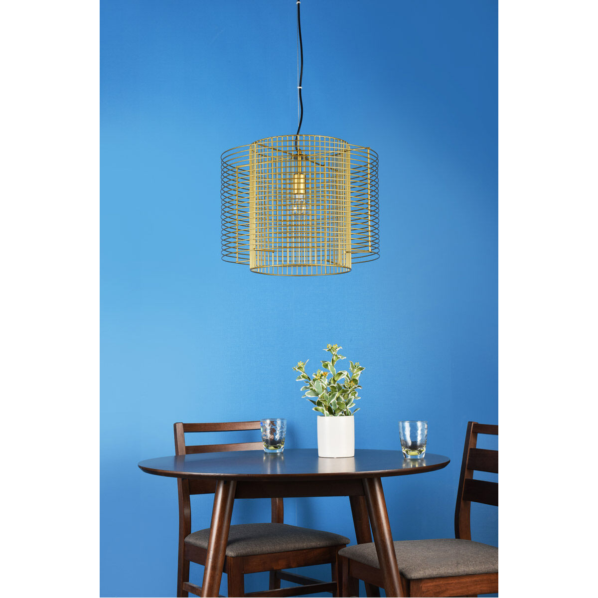 Deleon 1 Light 18.5 inch Brass Pendant Ceiling Light