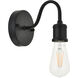 Serif 1 Light 5 inch Black Wall Sconce Wall Light