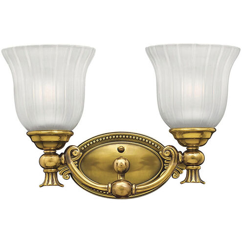 Francoise 2 Light 15 inch Burnished Brass Vanity Light Wall Light