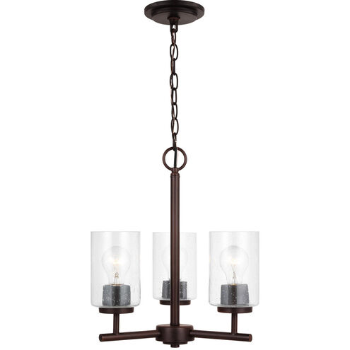 Oslo 3 Light 15 inch Bronze Chandelier Ceiling Light