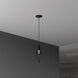 Contemporary 1 Light 5 inch Black Pendant Ceiling Light