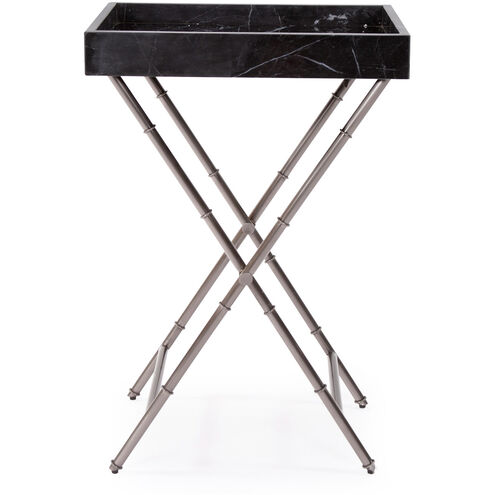 Talbot 25 X 17 inch Brushed Titanium Tray Table