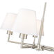 Leila 5 Light 26 inch Brushed Nickel Chandelier Ceiling Light