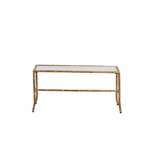 Anita 36 X 16.7 inch Antique Gold Coffee Table