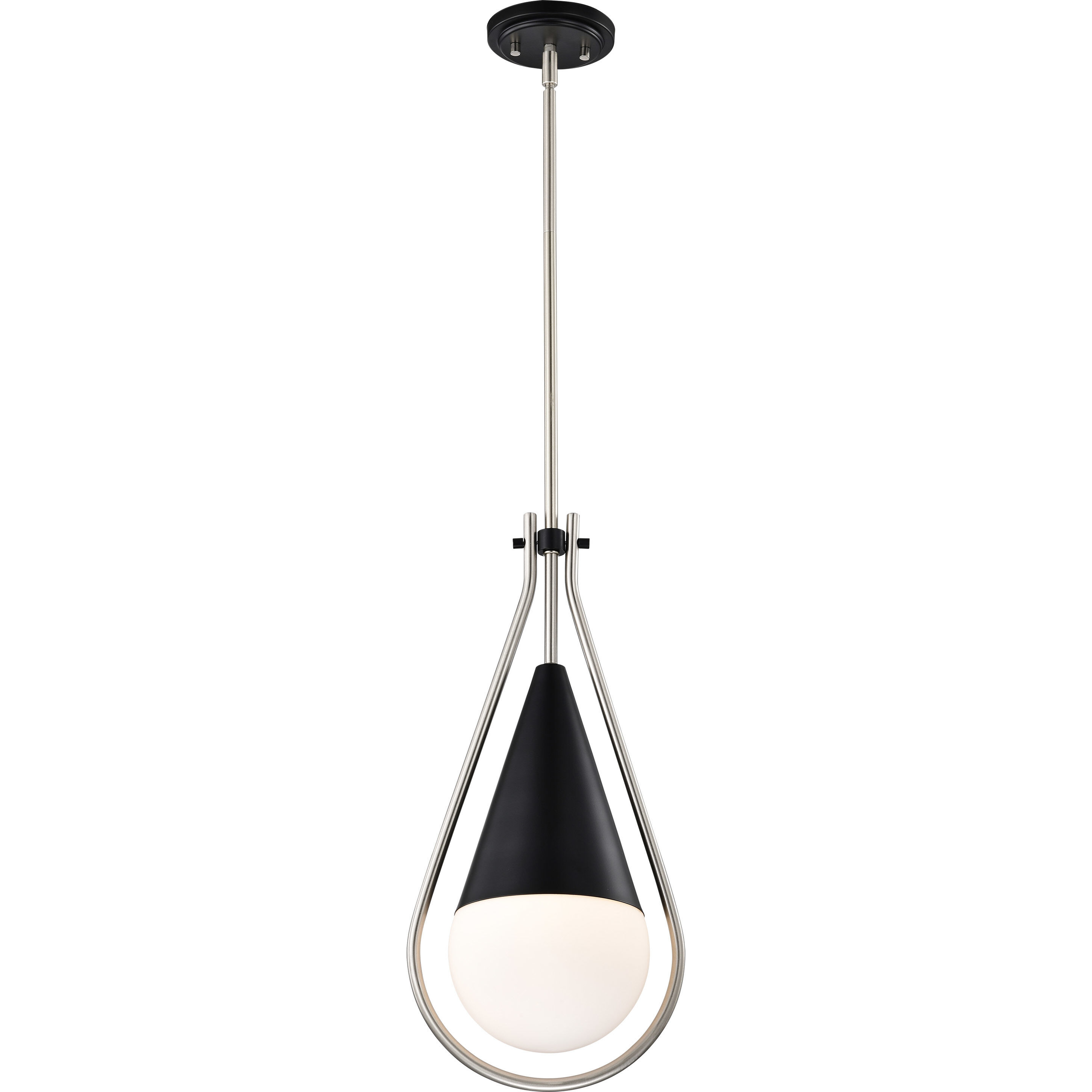 Admiral 1 Light 10 inch Matte Black Pendant Ceiling Light