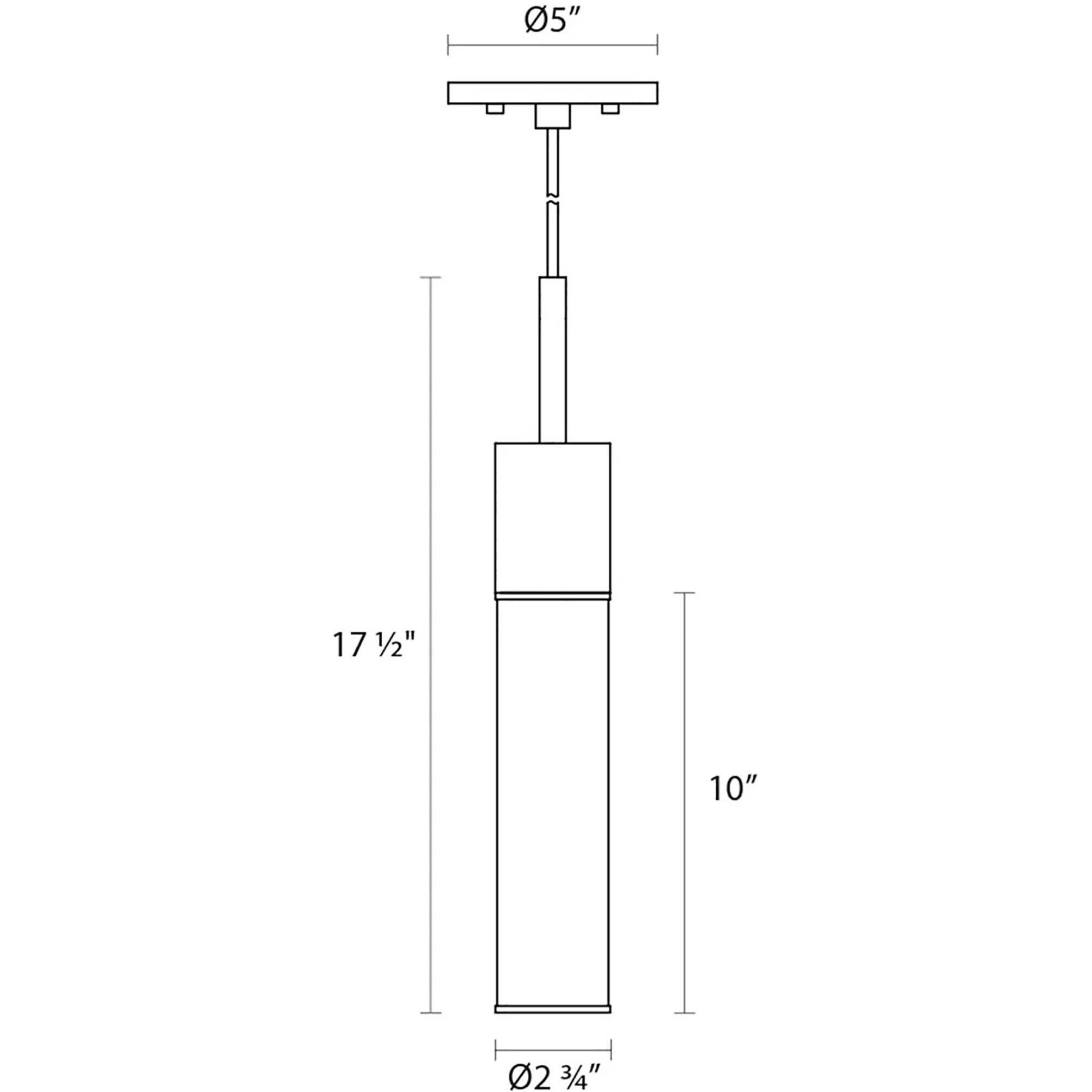 Gotham 1 Light 2.75 inch Textured Black Pendant Ceiling Light