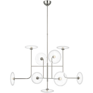 Ian K. Fowler Calvino LED 42 inch Polished Nickel Arched Chandelier Ceiling Light, Large