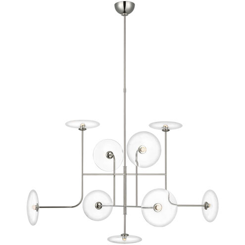 Ian K. Fowler Calvino LED 42 inch Polished Nickel Arched Chandelier Ceiling Light, X-Large
