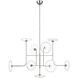 Ian K. Fowler Calvino LED 42 inch Polished Nickel Arched Chandelier Ceiling Light, X-Large