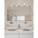 Veneto Luce LED 35.25 inch Brushed Nickel Bath Bar Wall Light in 2800 Lm LED, Lace (Veneto Luce), Oval