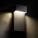 Hiline LED 8 inch Black Outdoor Wall Light in 8in.