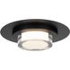 Plate LED 12 inch Sand Black Outdoor Flush Mount