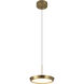 Rhythm LED 11.8 inch Antique Brass Pendant Ceiling Light