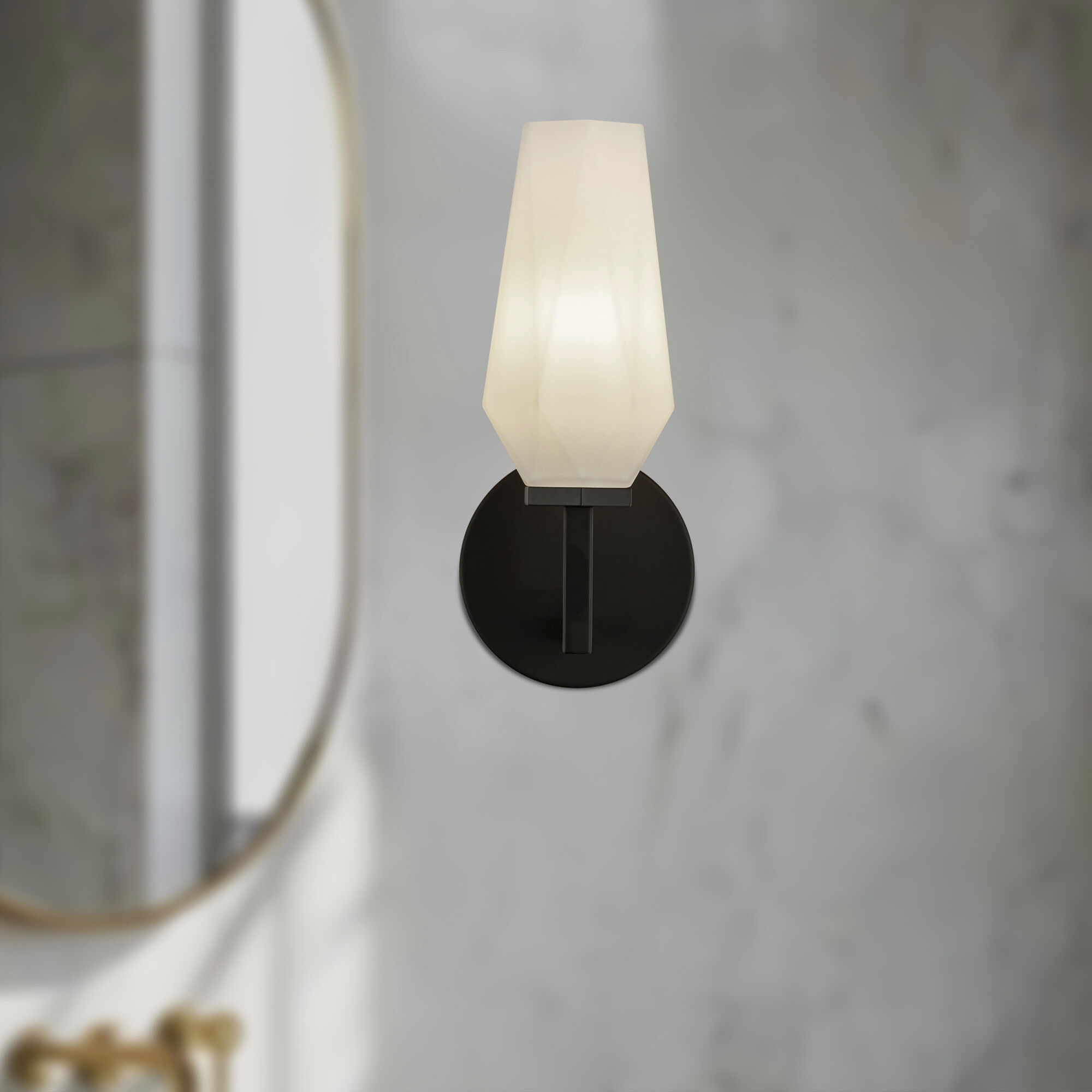 Alora Mood Krysta Wall/Vanity Light Wall Light in Matte Black