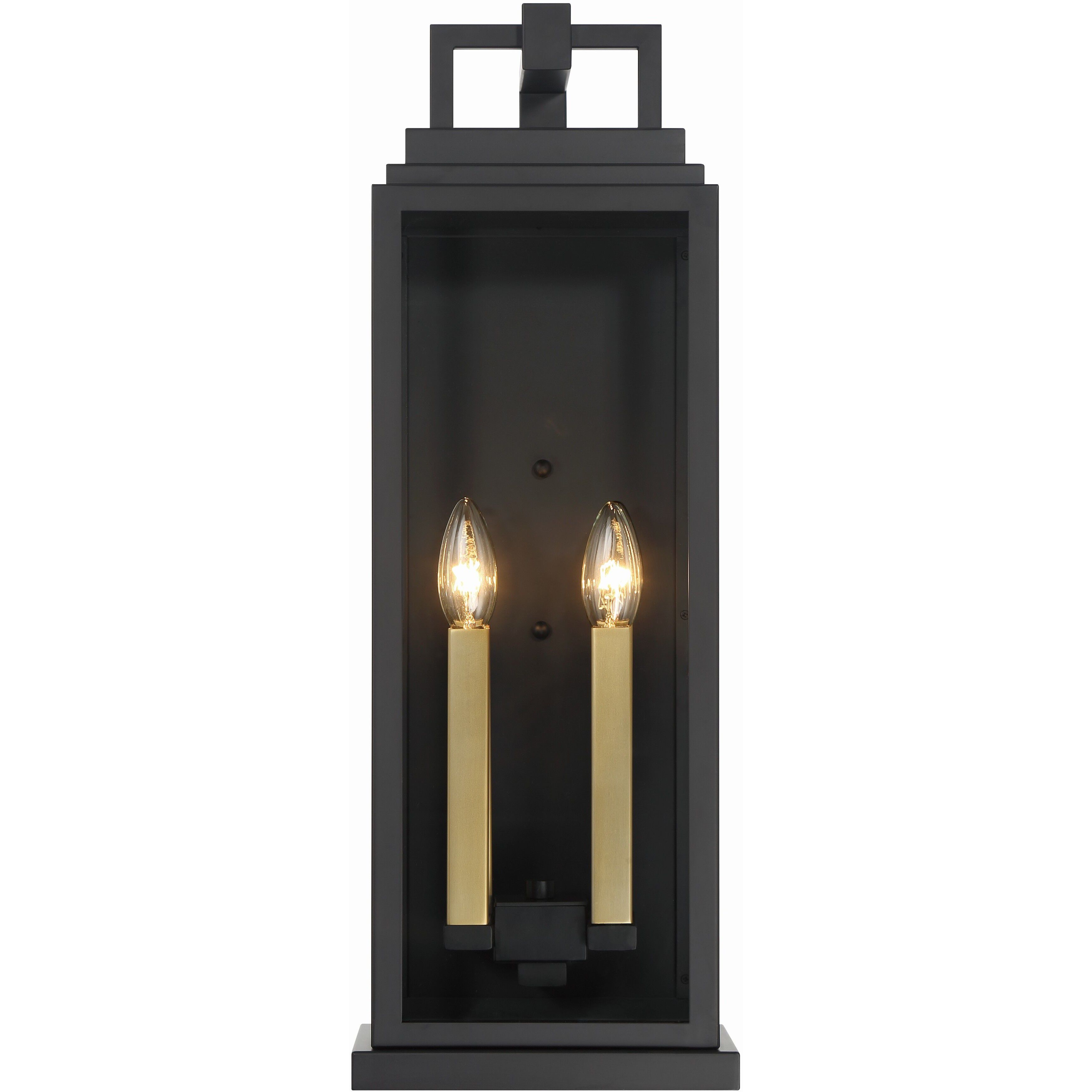 Aspen 4 Light 22.5 inch Matte Black Outdoor Sconce