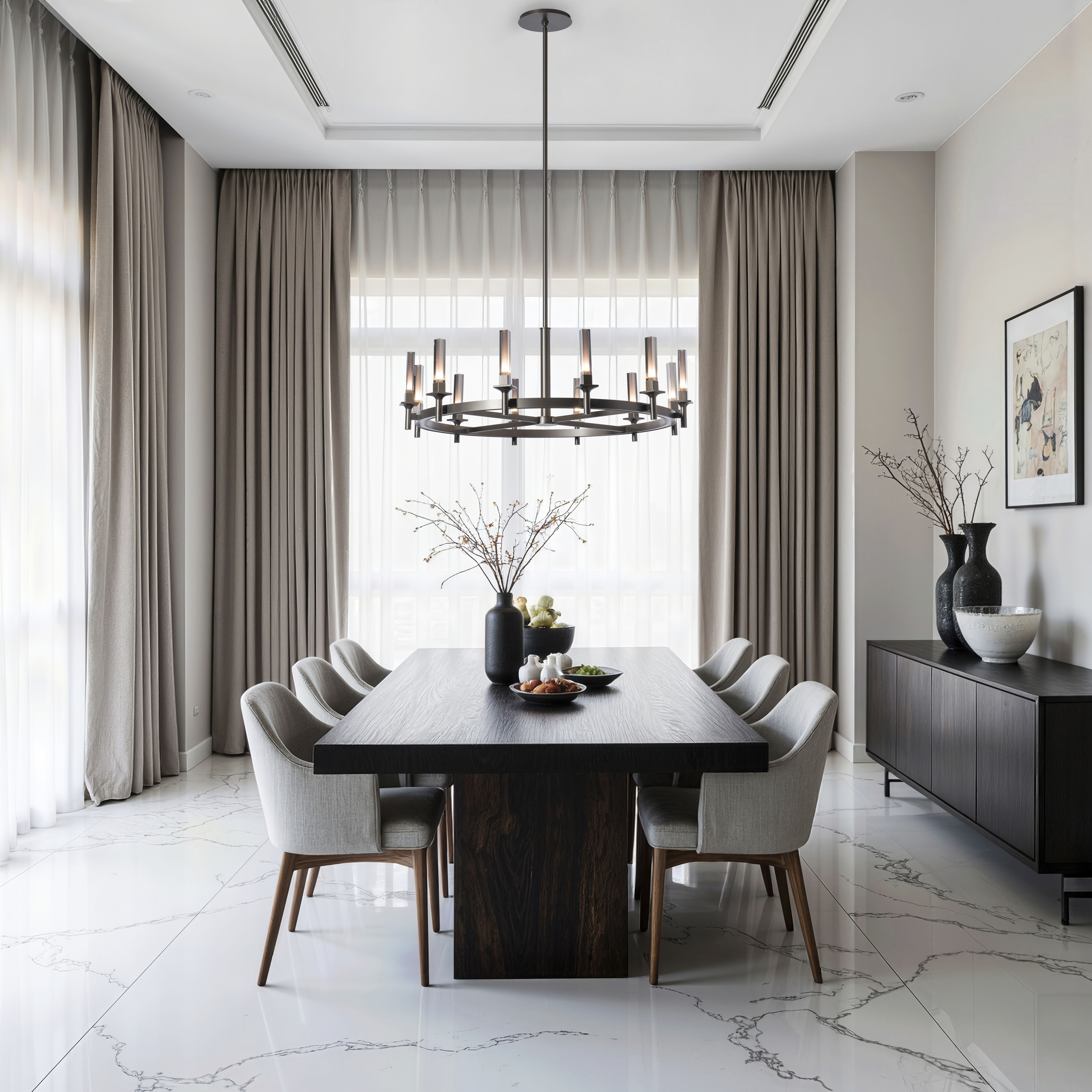 Windsor 12 Light 42.9 inch Dark Smoke Chandelier Ceiling Light in Mirrored Smoke