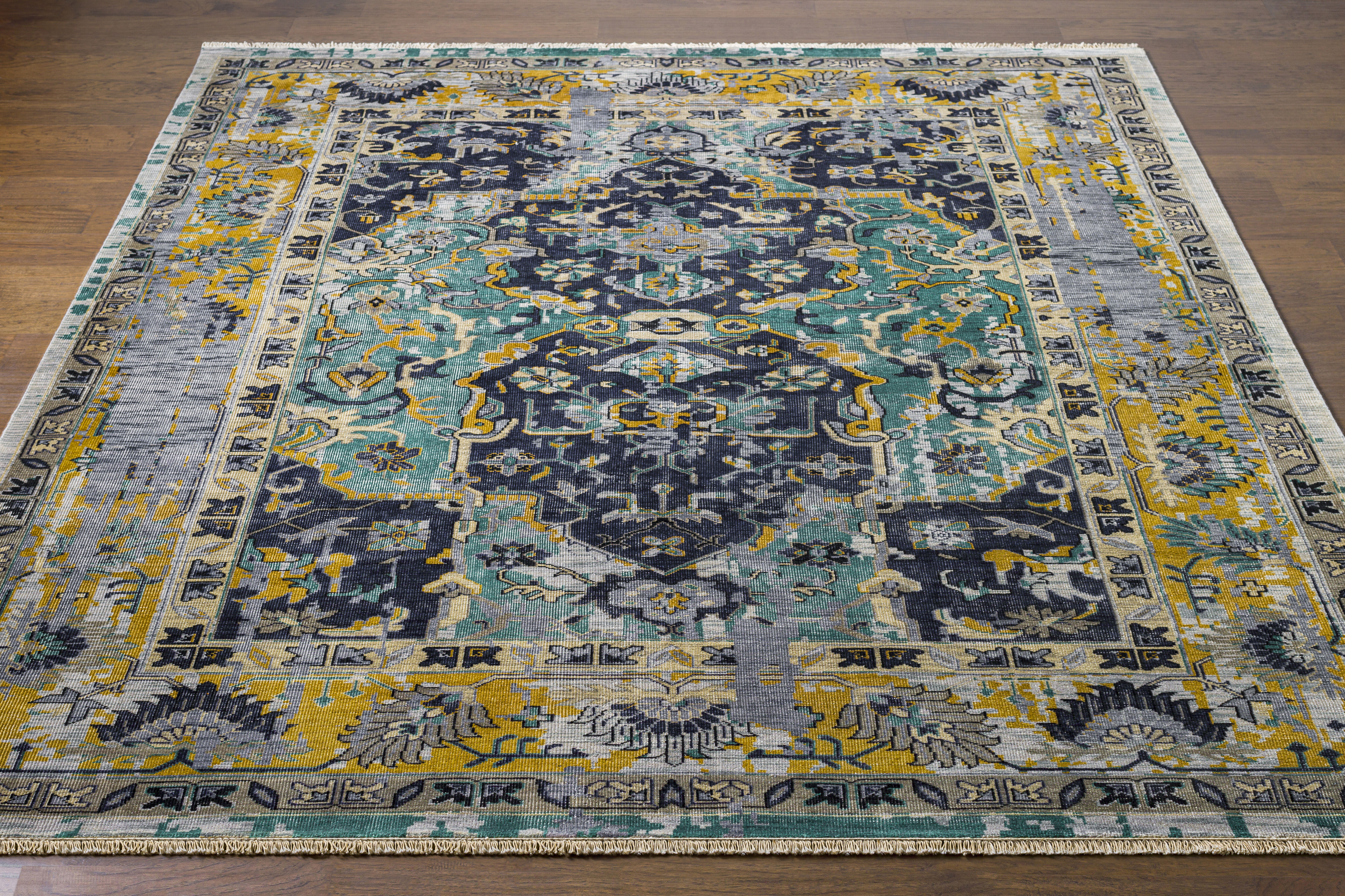 Festival 36 X 24 inch Denim Rug in 2 x 3, Rectangle