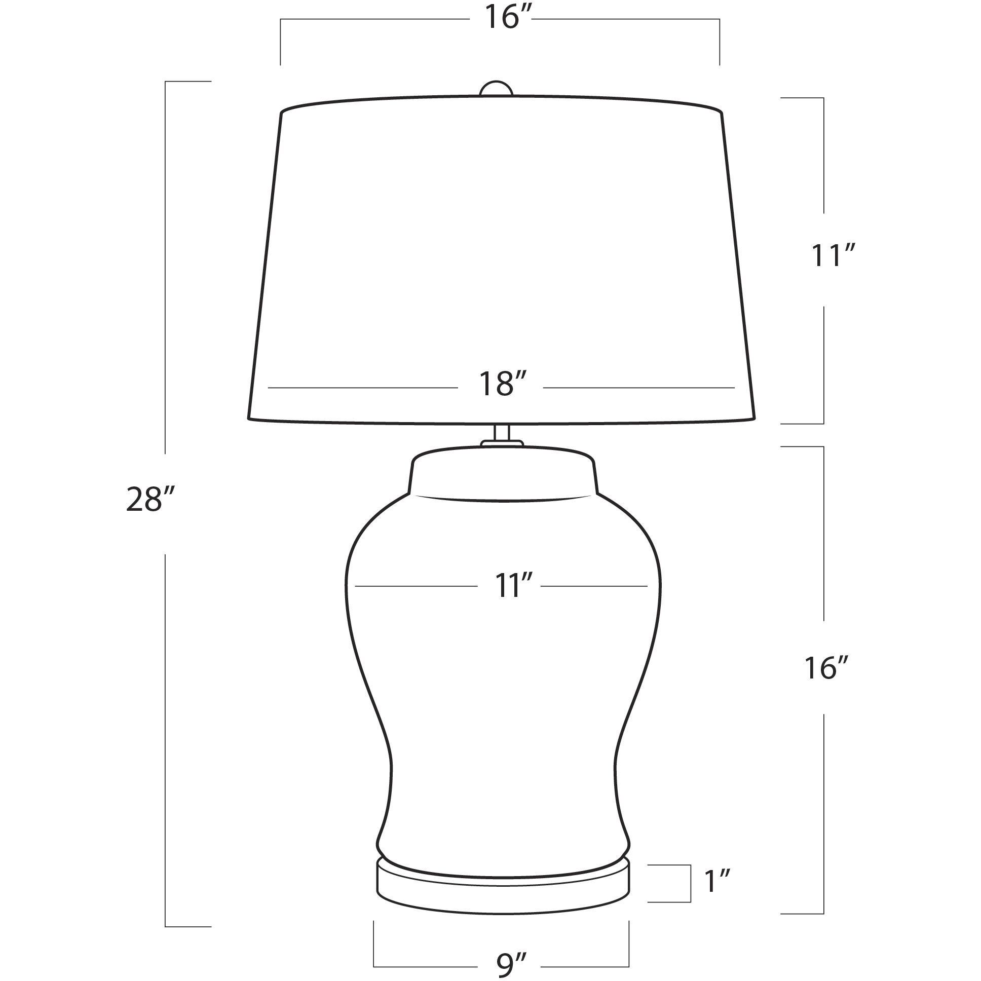 Royal 28 inch 150.00 watt Blue Table Lamp Portable Light