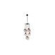 Canada 8 Light 16 inch Black Chandelier Ceiling Light