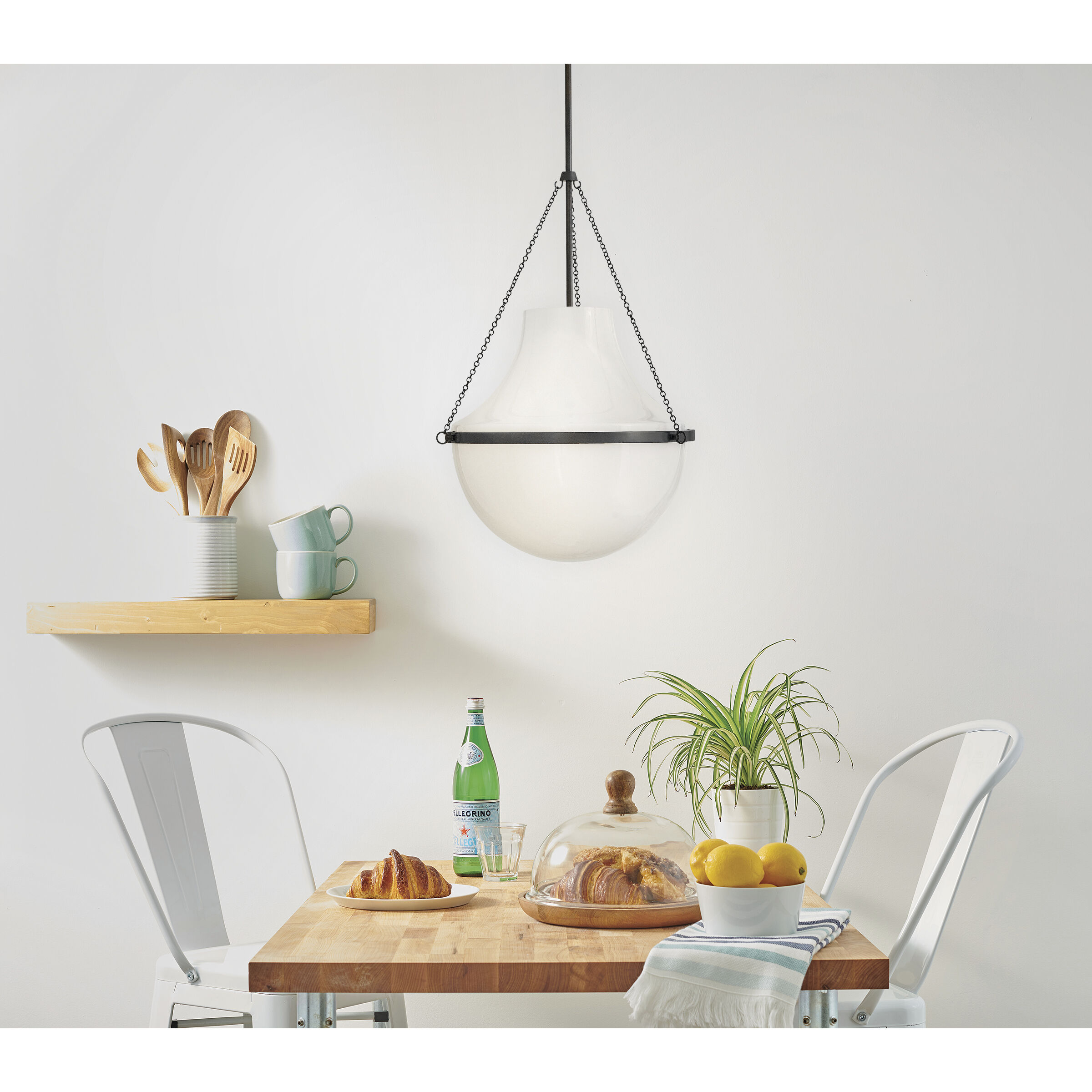 Collins 1 Light 20 inch Black Oxide Chandelier Ceiling Light