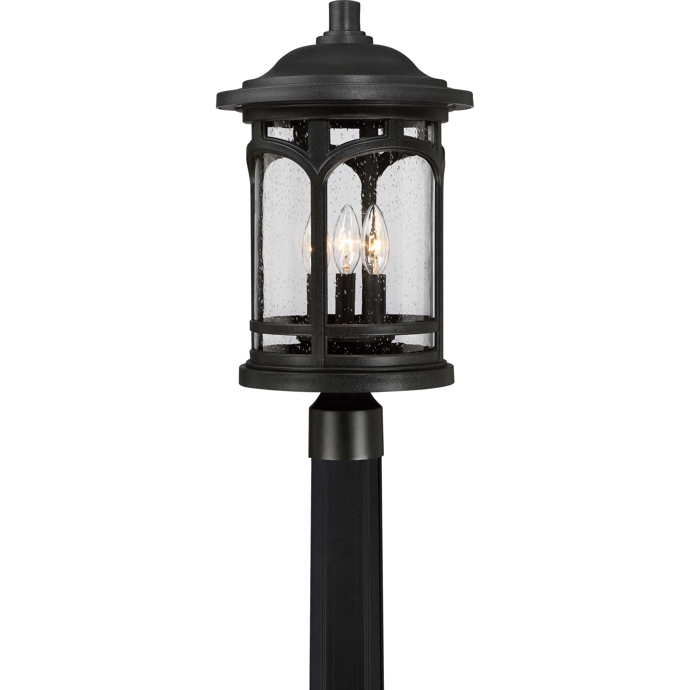 Marblehead 3 Light 19 inch Mystic Black Outdoor Post Lantern