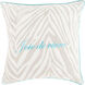 Joie de Vivre 18 inch Ivory, Light Gray, Aqua Pillow Kit