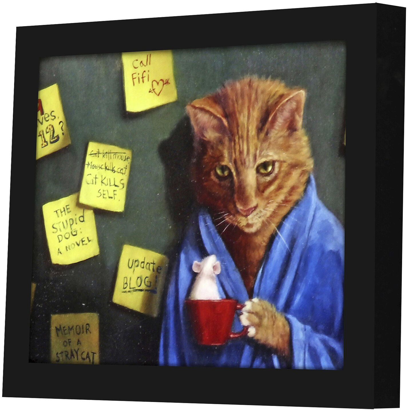 Animals 11 X 9 inch Non-Glass Framed Art, Propac