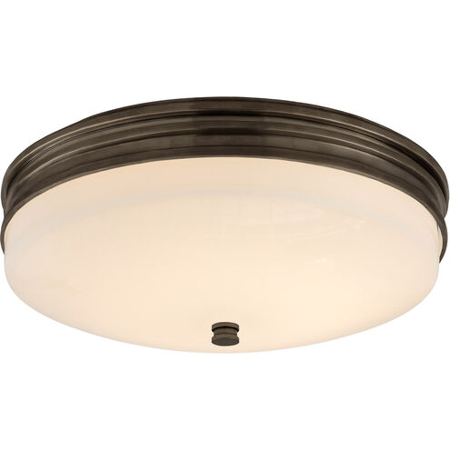 Chapman & Myers Launceton LED 12.75 inch Bronze Flush Mount Ceiling Light, Small