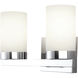 Madison 2 Light 14 inch Chrome Vanity Light Wall Light