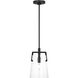 Drew & Jonathan Crofton 1 Light 7.75 inch Midnight Black Pendant Ceiling Light, Small