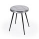 Midway Aviator Metal Side Table in Silver