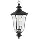 Farley 3 Light 9.75 inch Matte Black Outdoor Hanging Lantern