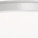 Argo LED 15 inch Brushed Nickel Flush Mount Ceiling Light in 15in.