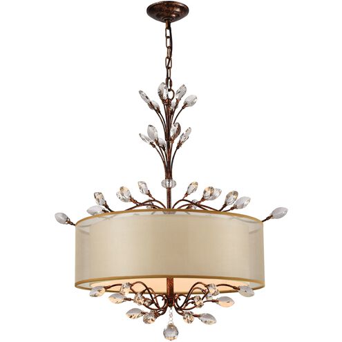 Asbury 4 Light 26 inch Spanish Bronze Chandelier Ceiling Light in Incandescent