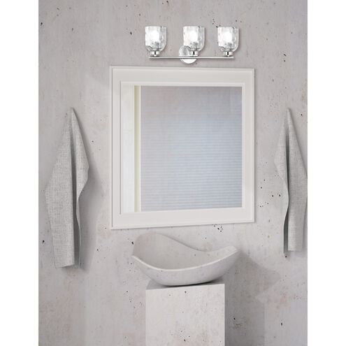 Vallora 3 Light 21 inch Polished Chrome Vanity Light Wall Light