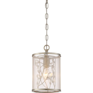Vine 1 Light 7 inch Burnished Silver with Crystal Mini Pendant Ceiling Light