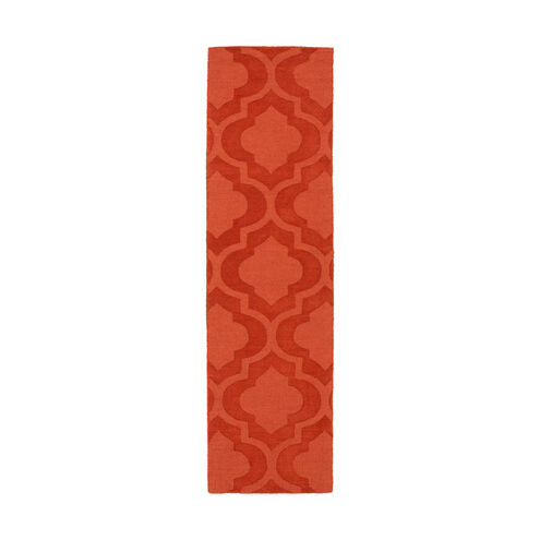 Central Park 96 X 27 inch Brick Indoor Runner, Runner