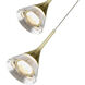 Artisan Collection/AMALFI Series 5 Light 11 inch Gold Pendant/Chandelier Ceiling Light