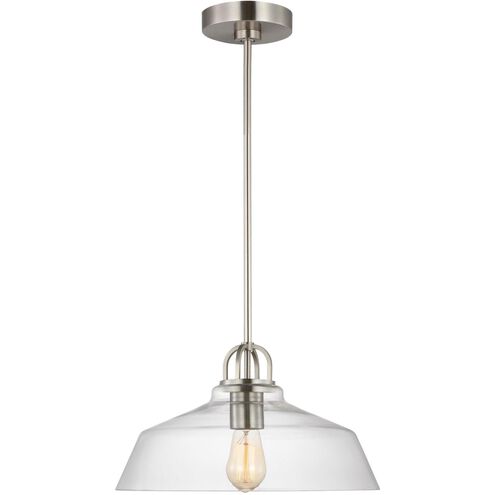 Drew & Jonathan Scott Payton 1 Light 15 inch Brushed Steel Pendant Ceiling Light