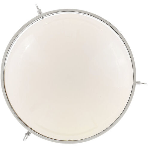 Collins 1 Light 15 inch Polished Nickel Semi-Flush Mount Ceiling Light, Medium