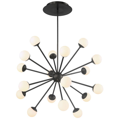 Bossa Nova LED 54 inch Black Chandelier Ceiling Light in 54in, dweLED