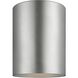 Outdoor Cylinders LED 5.13 inch Painted Brushed Nickel Outdoor Flush Mount